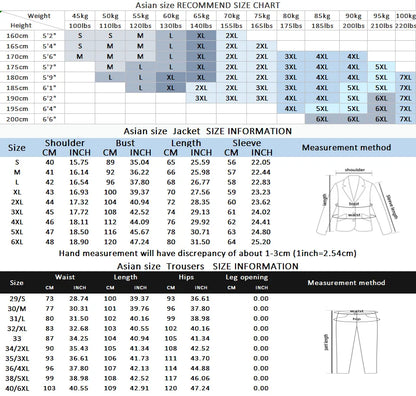 Gentleman Fashion Suit for Men – Slim Fit Business & Wedding Style