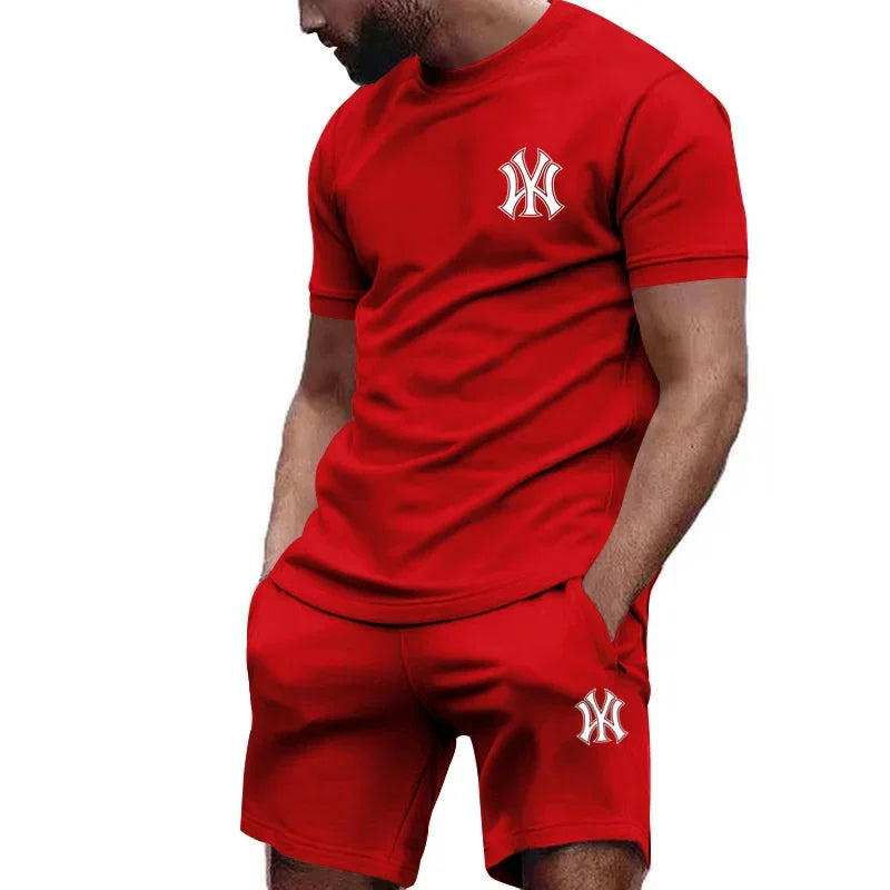 Men's Summer Sports Set – T-Shirt & Shorts 2025