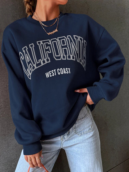 Korean Trend Women’s California Hoodie – Long Sleeve Pullover