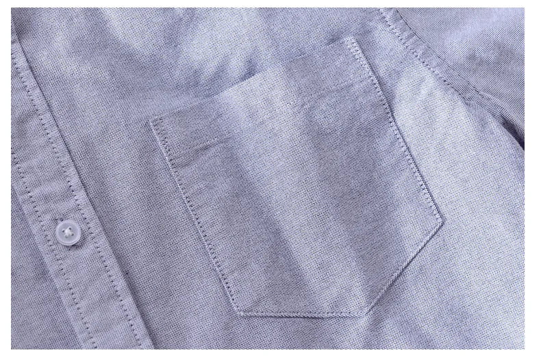 Men’s cotton Oxford shirt, stand collar, casual, comfortable white