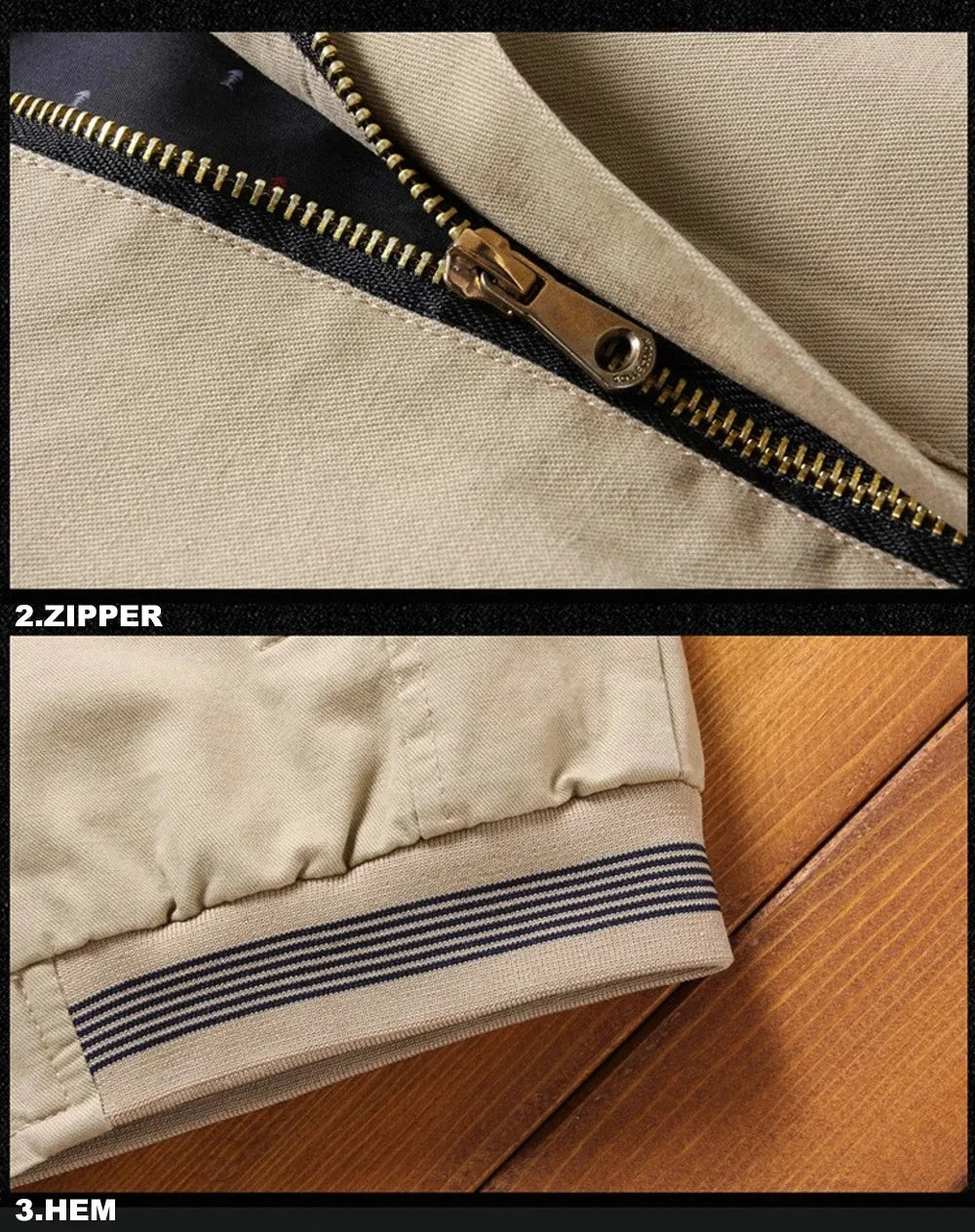 Men's Jacket Winter Coat Casual, Warm Thickened Zipper Large Cold-proof