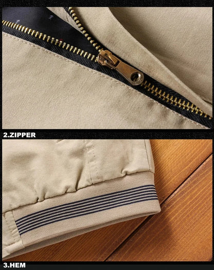 Men's Jacket Winter Coat Casual, Warm Thickened Zipper Large Cold-proof