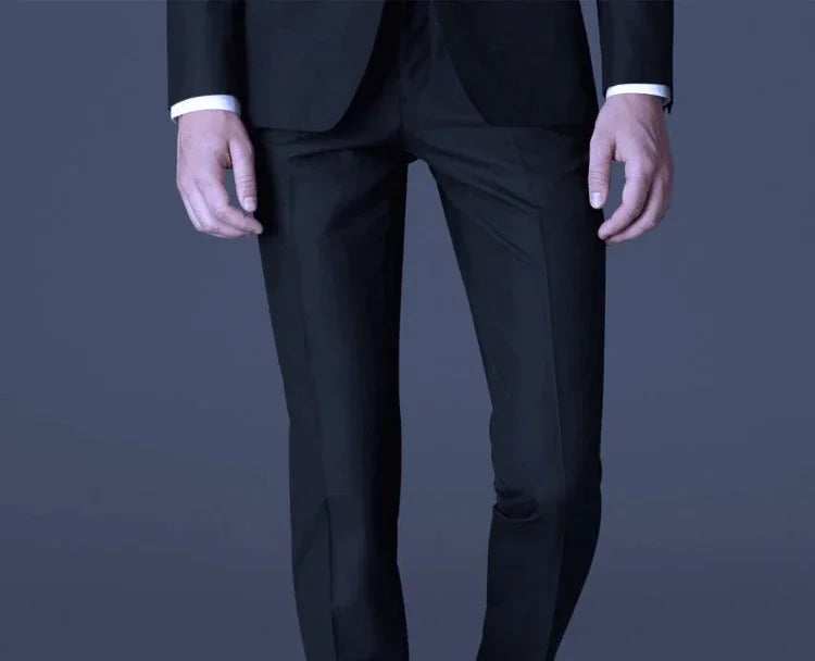 Men's Slim-Fit Business Wedding Suit 3-Piece Gentleman Fashion Set