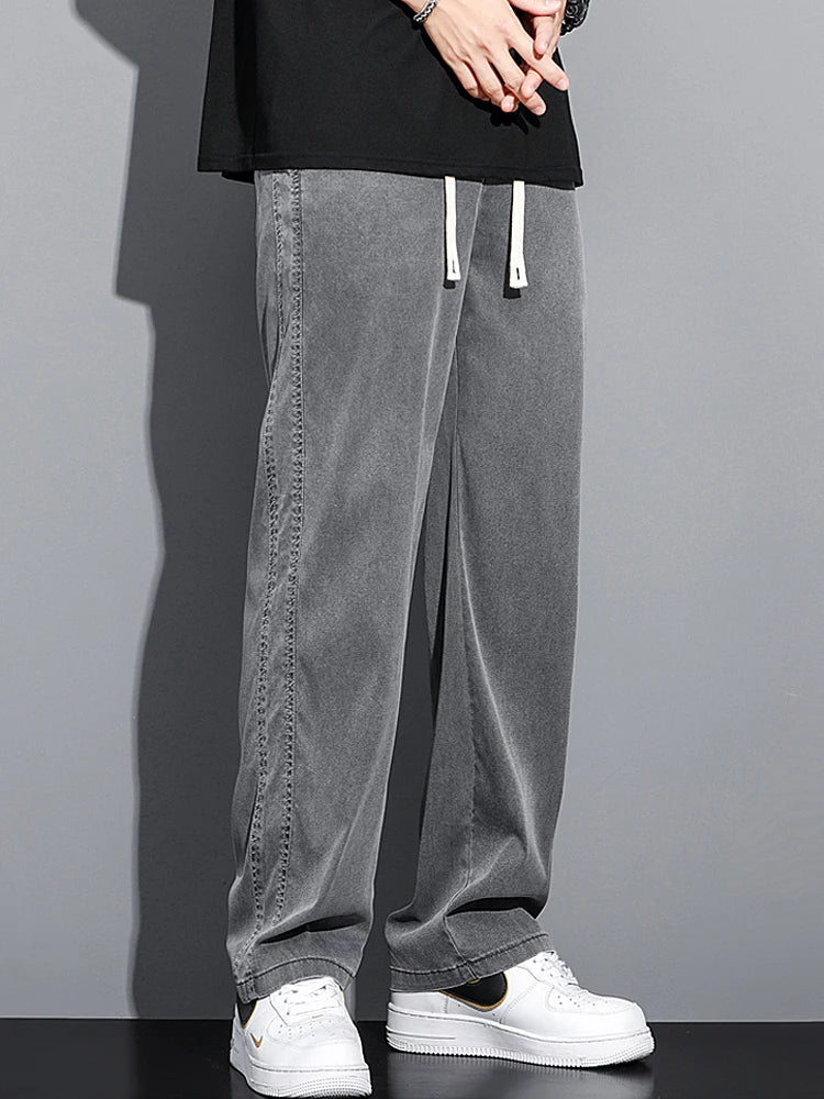 Men's Spring/Summer Soft Lyocell Loose Jeans