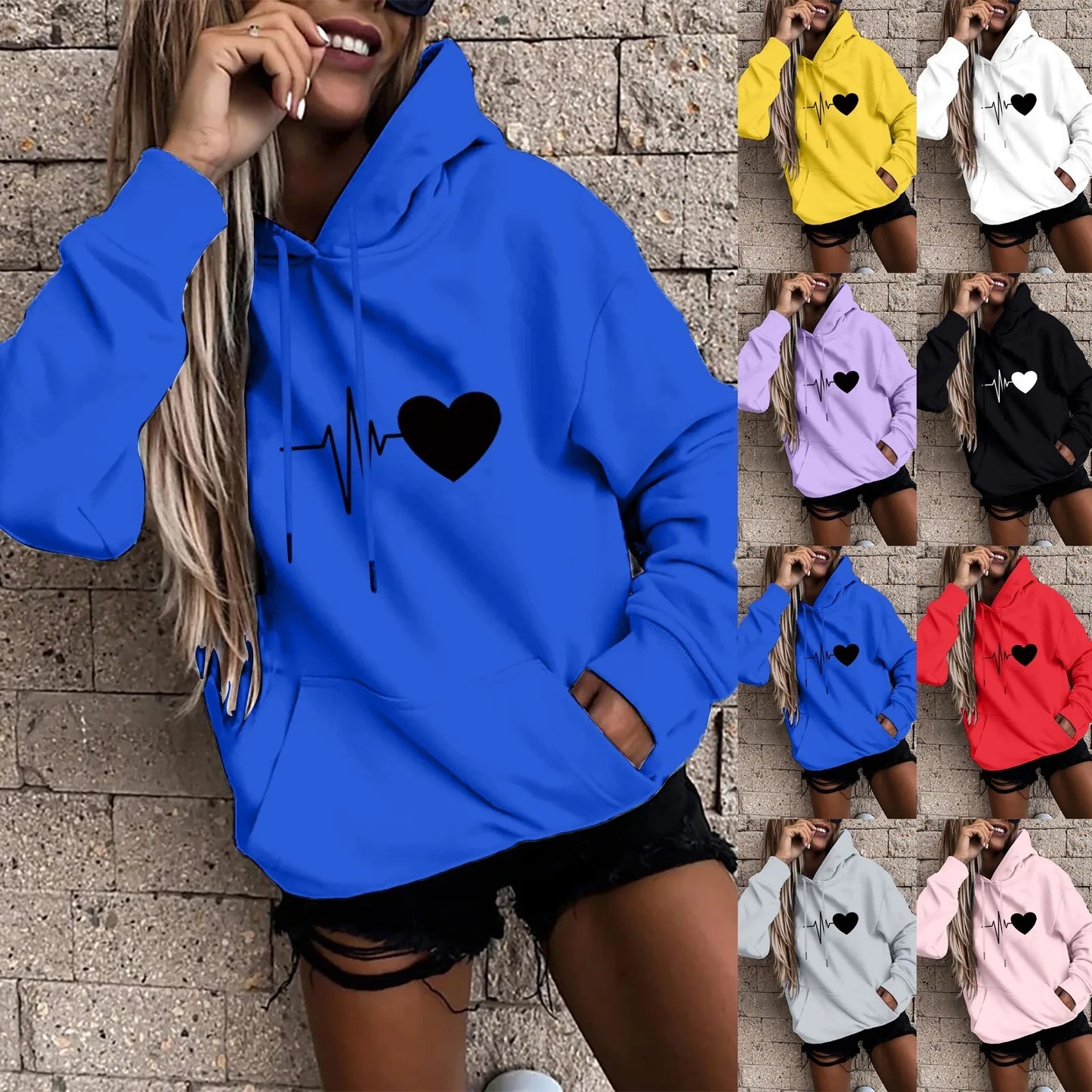 Casual Fun Print Women's Hoodie
