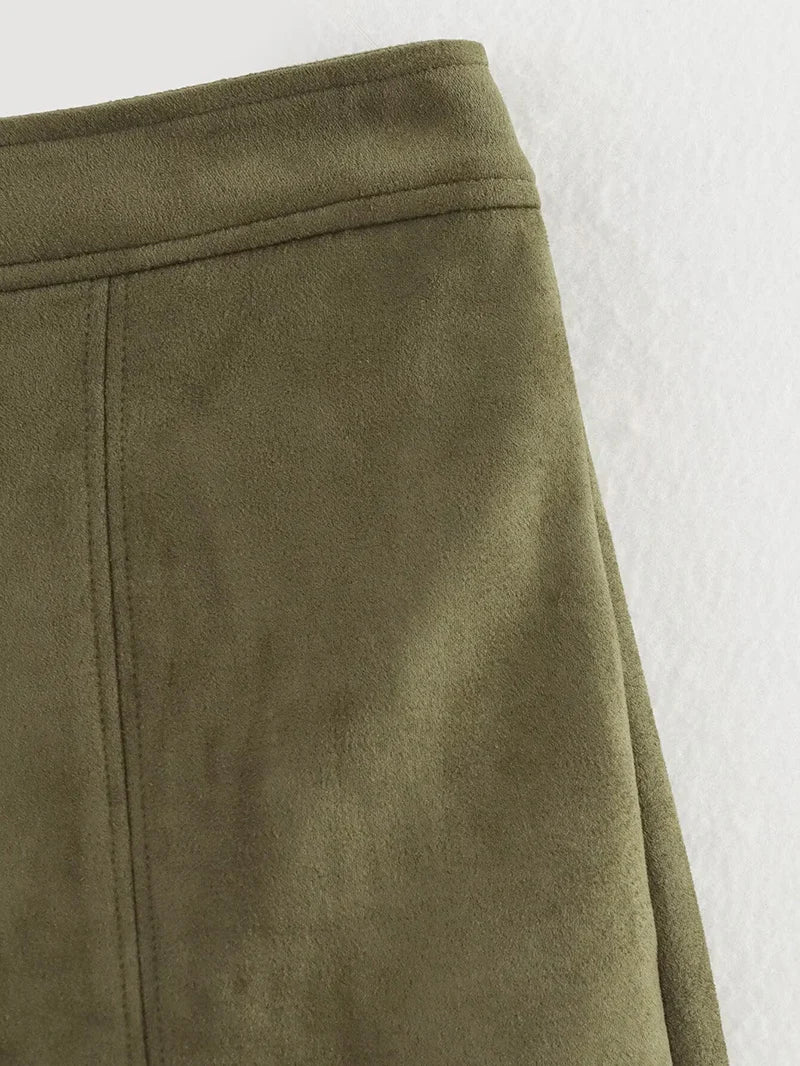 Women Two-Piece: High-Waist Shorts & Loose Jacket