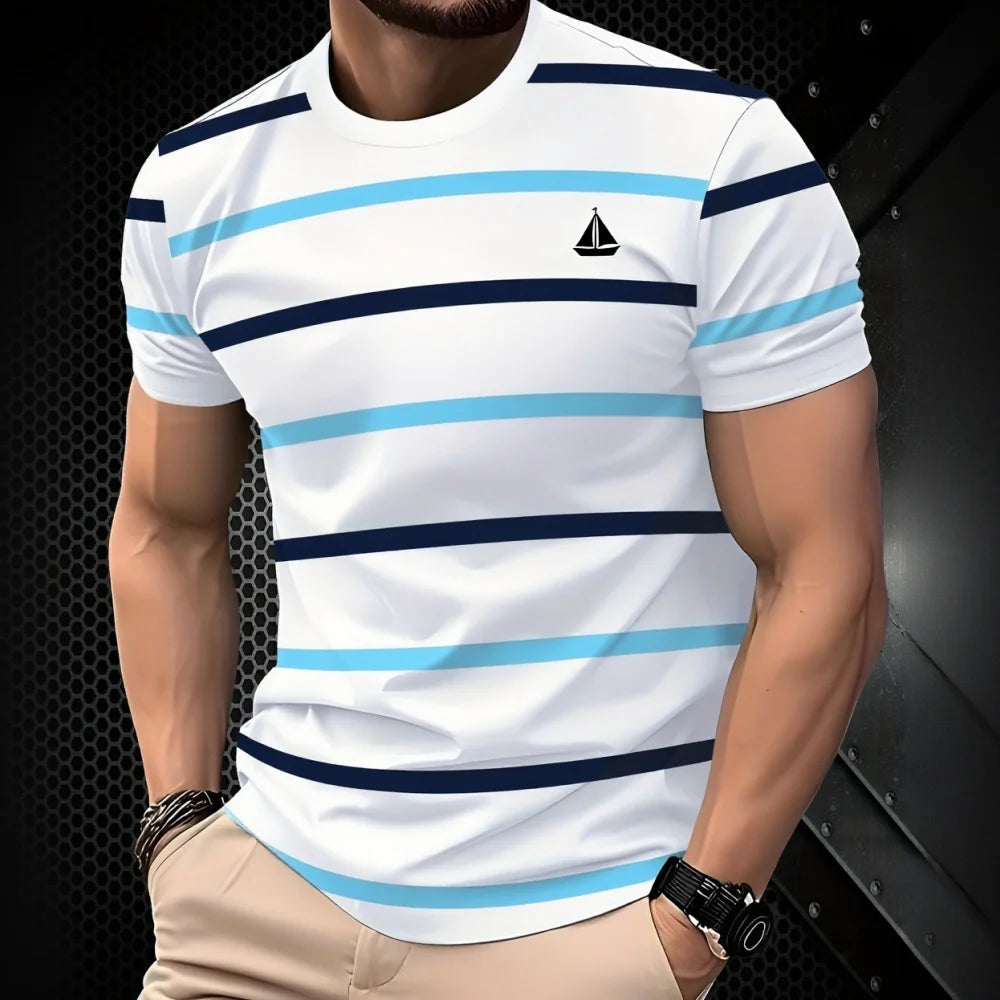 Men's Graphic 3D T-Shirt – Summer Y2K Style