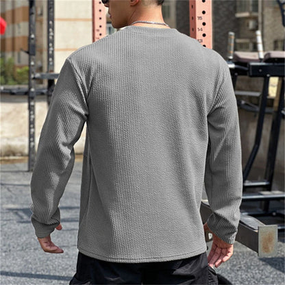 Men's long sleeve T-shirt casual sports fitness running