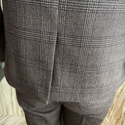 Men's Plaid 3-Piece Suit – Business Casual