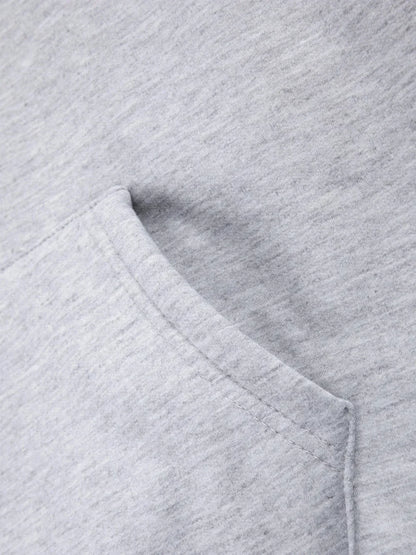 Men's Winter Zipper Jacket Fleece Hooded Coat