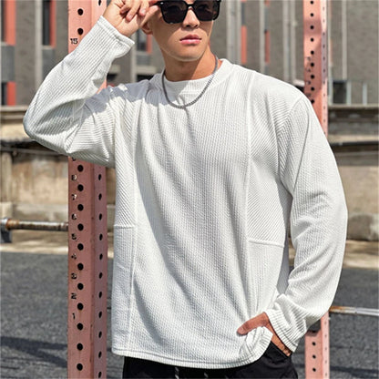 Men's long sleeve T-shirt casual sports fitness running