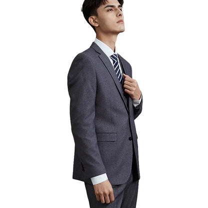Men's Slim-Fit Business Wedding Suit 3-Piece Gentleman Fashion Set