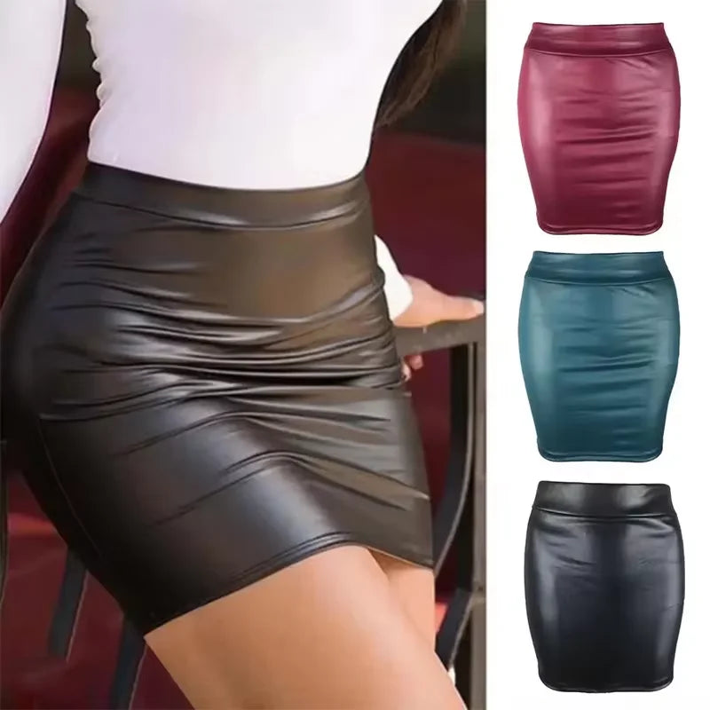 Women Summer High-Waist Mini Bodycon Skirt