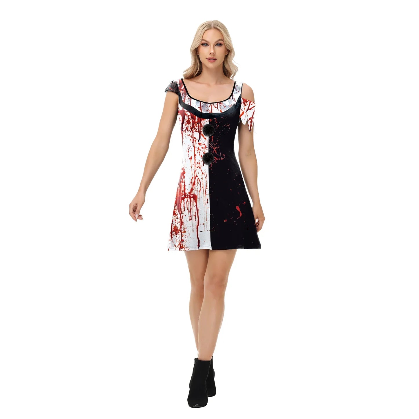 Terrifier 3 Clown Cosplay Dress for Women