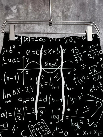 Men's Autumn 2025 Street Trousers – Soft 3D Graffiti