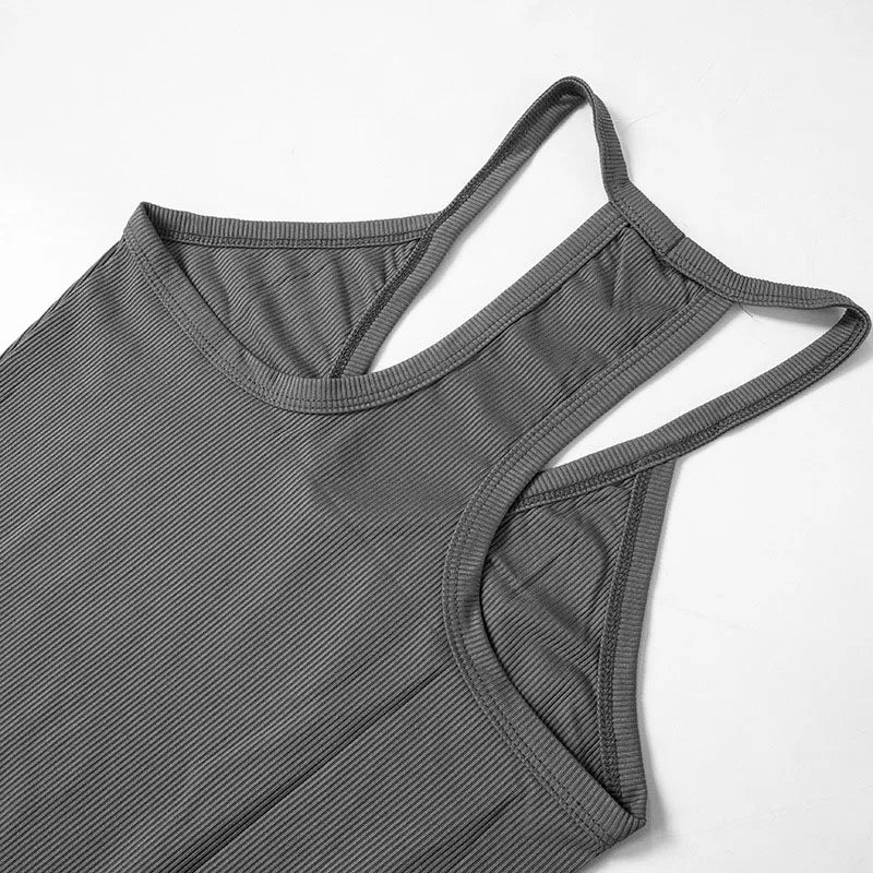 Women’s V-Neck Ribbed Tank Top – Spring/Summer 2025