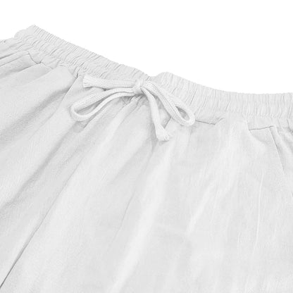 Men's Autumn Hip-Hop Cotton Linen Loose Casual Outdoor Sports Pants