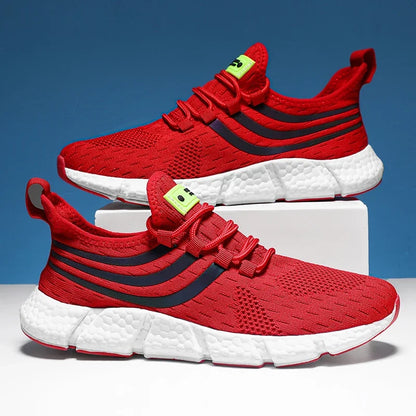 Lightweight breathable men sneakers running walking athletic shoes