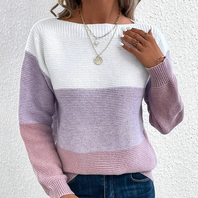 Women Sweater, Long Sleeve Casual Fall Warm Jumper Comfortable Trendy