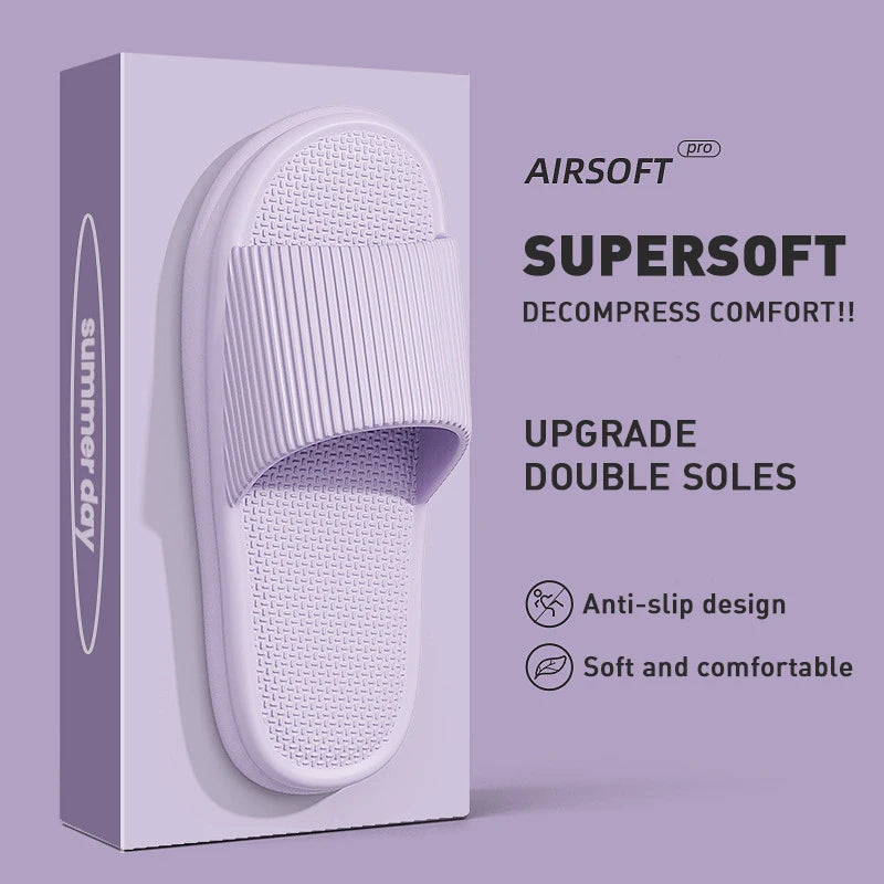 Unisex summer EVA slippers, non-slip, lightweight, comfy