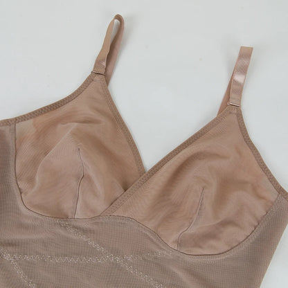 Sexy Cross Waist Bodysuit – Mesh, Breathable, Tummy Control