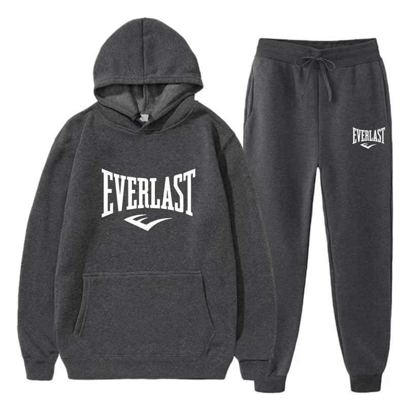 Men's EVERLAST Gym Hoodie & Running Set