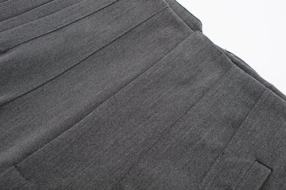 TRAFZA Women High Waist Slim Pants Office & Street Style 2024