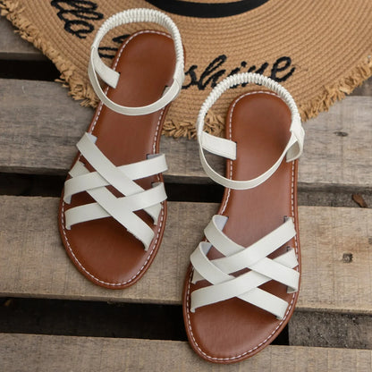 Summer women’s flat sandals with non-slip rubber soles