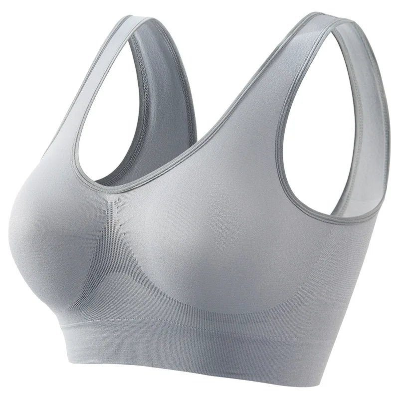 Seamless sports bra women, padded yoga running underwear