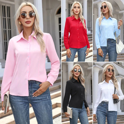 Women's Casual Long Sleeve Shirt Loose Fashion Top