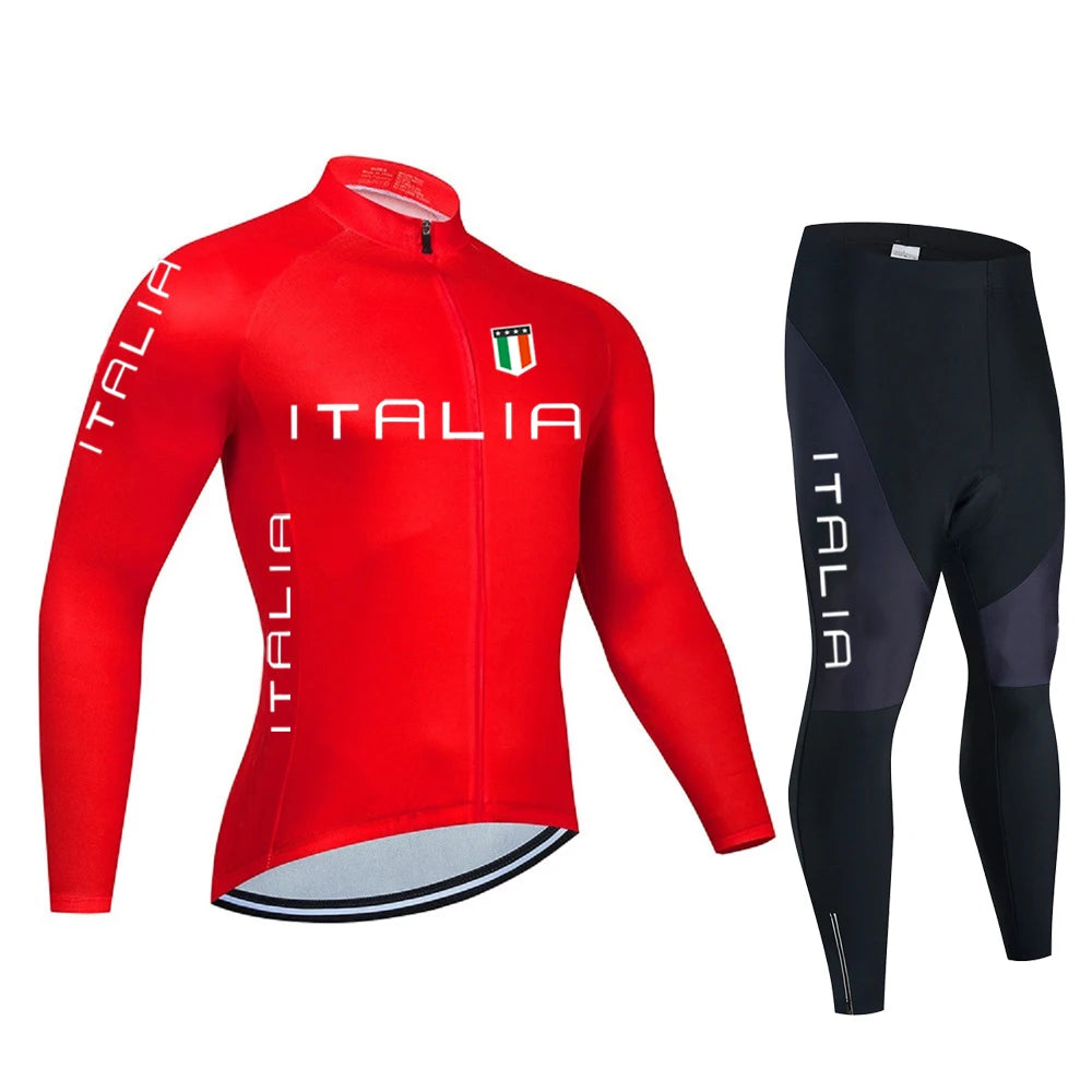 ITALIA Men’s Long Sleeve Cycling Jersey MTB
