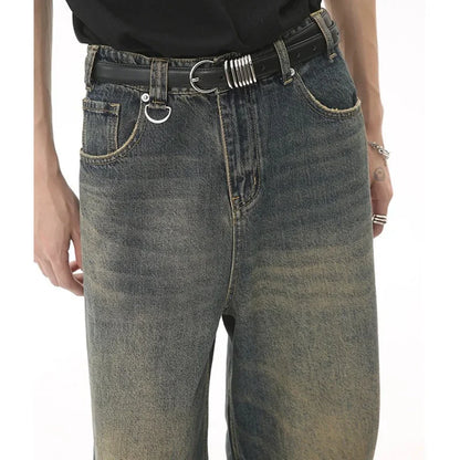 Men’s baggy wide leg vintage denim jeans