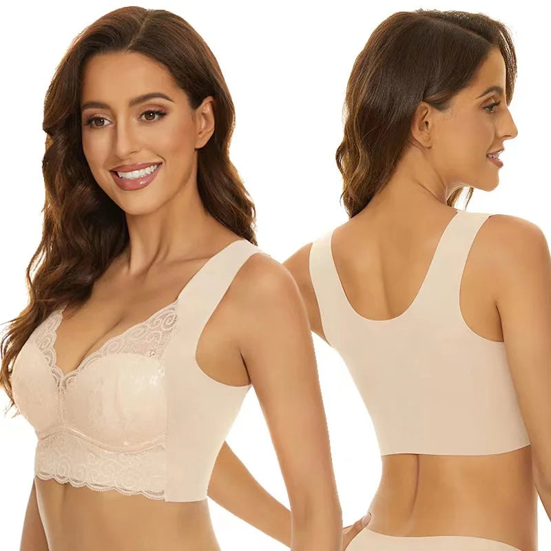 Seamless push-up bra, anti-sagging, no steel ring