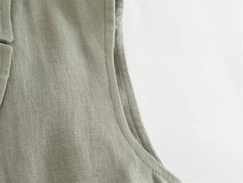 Women 2-Piece Summer Pants Set – Chic Vest & Wide Leg