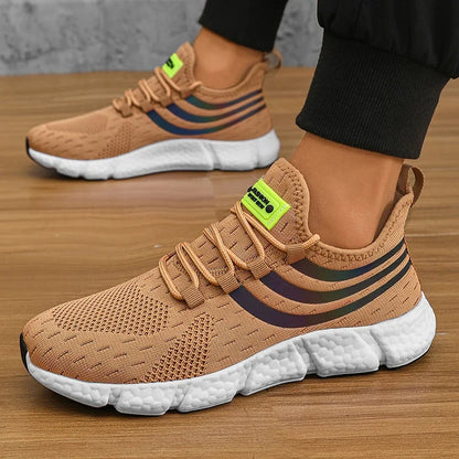 Lightweight breathable men sneakers running walking athletic shoes