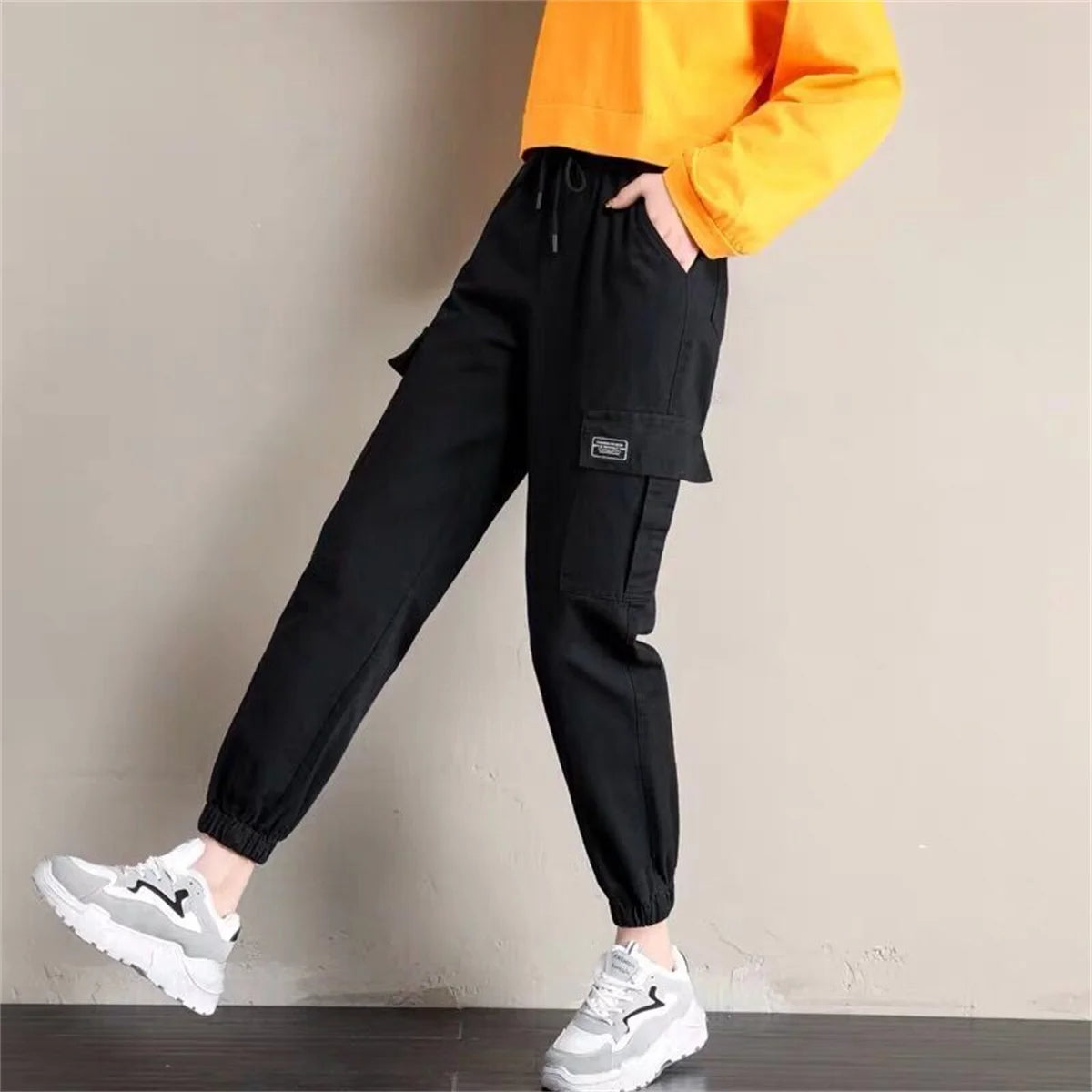 Women's Cool Cargo Joggers - High Waist Casual Pants