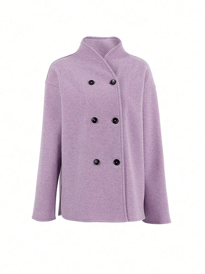 Stylish Women's Wool Coat Warm Autumn Winter Outerwear