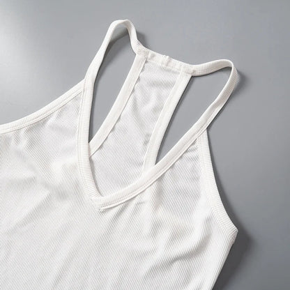 Women’s V-Neck Ribbed Tank Top – Spring/Summer 2025
