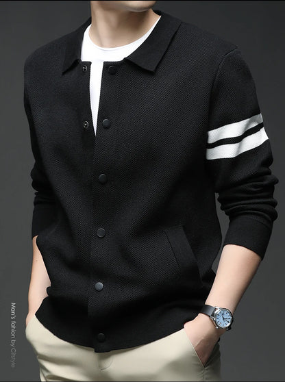 Men's sweater knitted cardigan autumn winter fashion versatile jacket casual