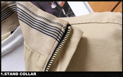 Men's Jacket Winter Coat Casual, Warm Thickened Zipper Large Cold-proof