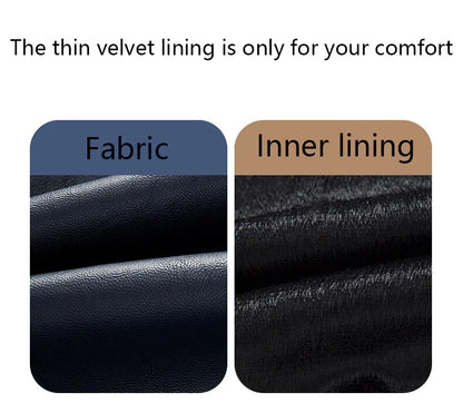 Men's PU Leather Motorcycle Jacket – Casual Pilot, Color Block