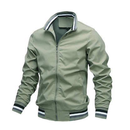 Men's Autumn Winter Waterproof Zipper Bomber Jacket