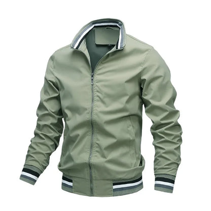 Men's Autumn Winter Waterproof Zipper Bomber Jacket
