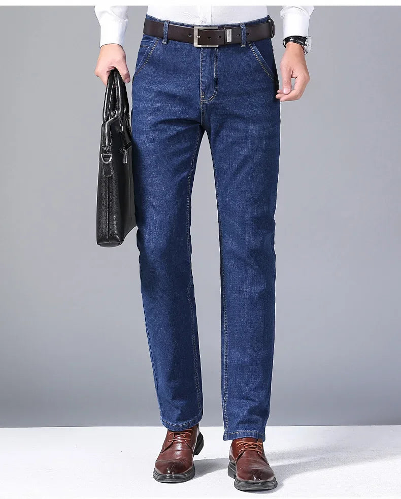 Men's Autumn Stretch Denim Pants – Business & Casual