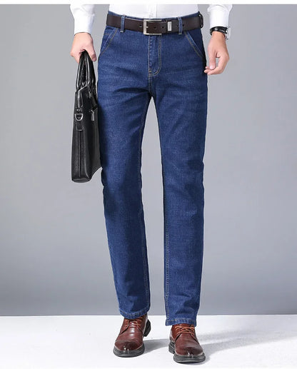 Men's Autumn Stretch Denim Pants – Business & Casual