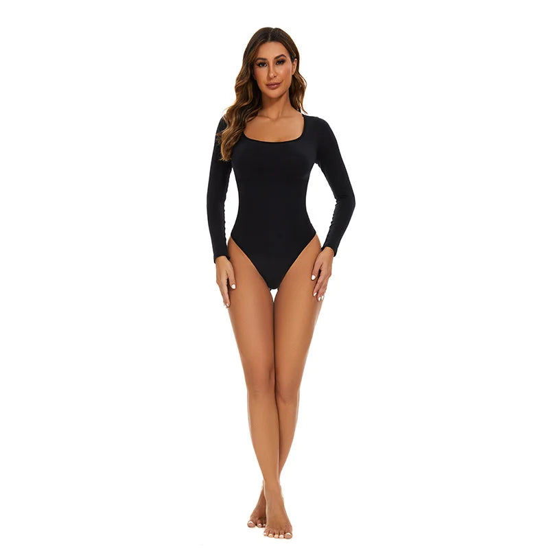 GUUDIA Seamless Long Sleeve Bodysuit – Tummy & Waist Shaper