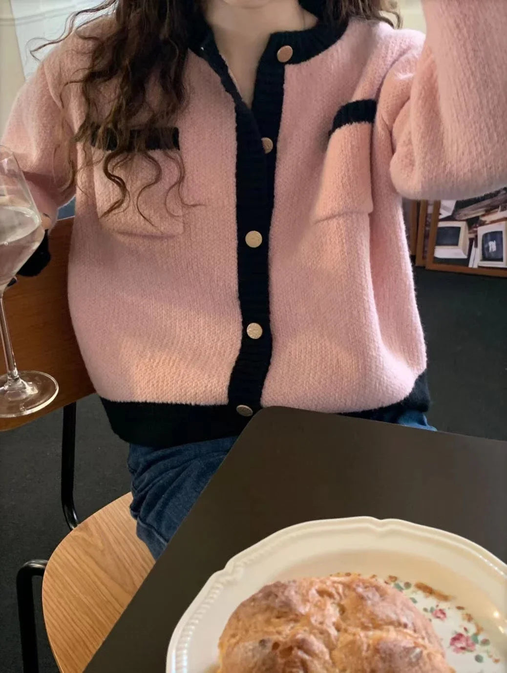 Autumn O-Neck Sweater Cardigan Women Knitted Jacket