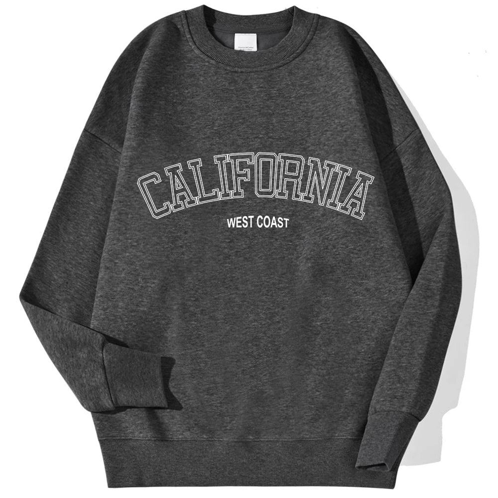 Korean Trend Women’s California Hoodie – Long Sleeve Pullover