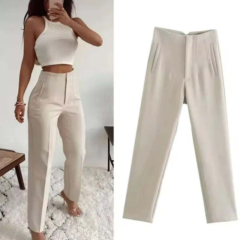 High Waist Ladies Pencil Pants – Office Wear