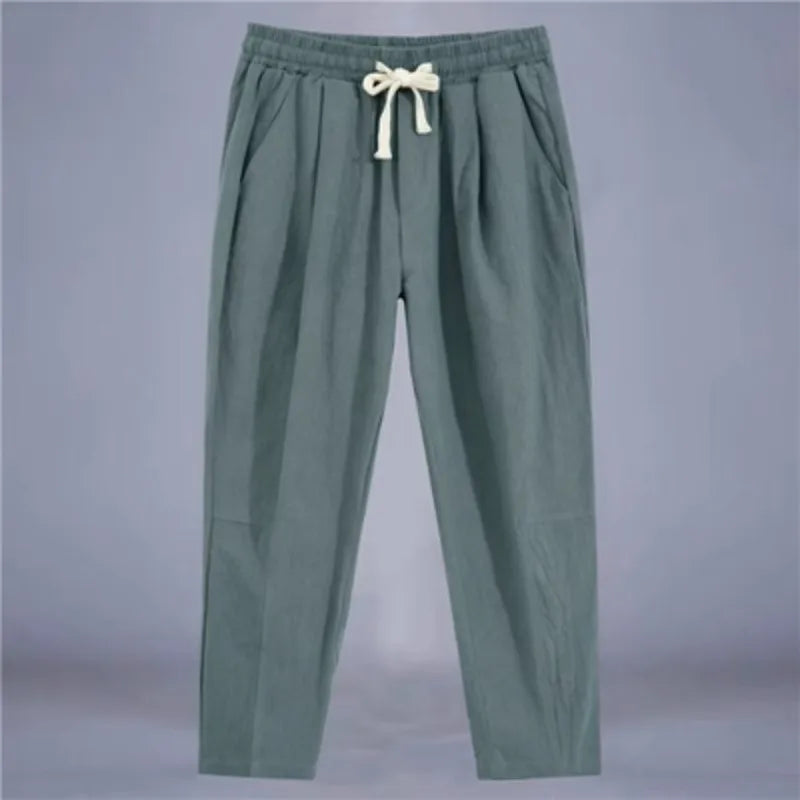 Men's Cotton Linen Casual Street Pants